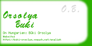orsolya buki business card